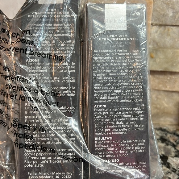 Perlier Black rice Plarinum eye contour and face serum NIB - Picture 3 of 3